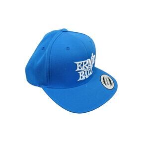 Ernie Ball The Classics Blue W/ White Logo Snapback Hat Baseball Cap - New